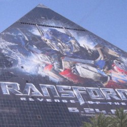 ‘Optimus Prime’ Takes Over The Luxor In Vegas