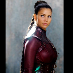 Charisma Carpenter In Skintight Leather For LEGEND OF THE SEEKER