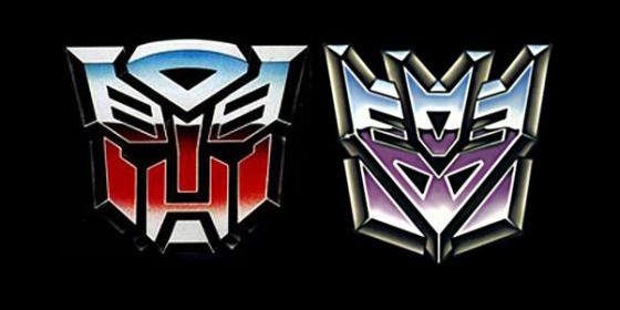 transformers symbol logo wide