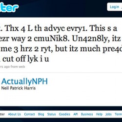 Neil Patrick Harris Has Joined The Twitterverse