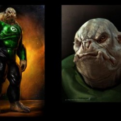 GREEN LANTERN Concept Art: Kilowog, Abin Sur And Tomar-Re