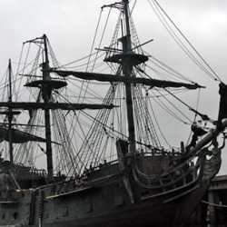 The Black Pearl Docks In Hawaii For PIRATES OF THE CARIBBEAN: ON STRANGER TIDES