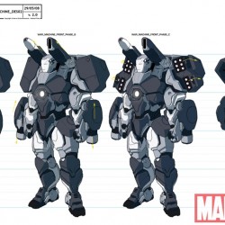 IRON MAN Fix – Concept Art For War Machine, Whiplash For Animated Series