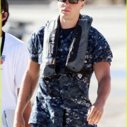 BATTLESHIP: Behind The Scenes Set Photos Of A Newly Shorn Taylor Kitsch