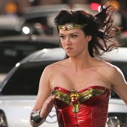 Video and Photos of Adrianne Palicki On the Set of Wonder Woman In Altered Costume