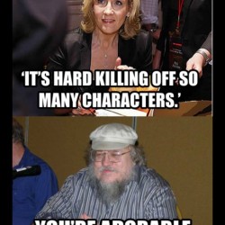 Scifi Mafia’s Pic of the Day: Rowling vs. Martin