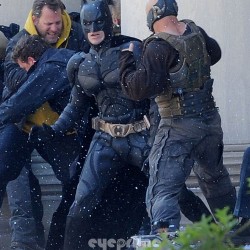 The Dark Knight Rises: Set Video and Images of Bane, Batman, Tumblers and Blackgate Prison Riots