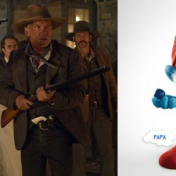 Cowboys & Aliens Vs The Smurfs: Harrison Ford Executes Western Justice Against Papa Smurf