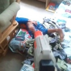 Gamer Dad Wakes His Kid in DOOM Fashion