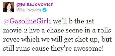 we'll b the 1st movie 2 hve a chase scene in a rolls royce which we will get shot up, but still runs cause they're awesome!