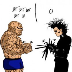 Pic of the Day: Rock Beats Scissors