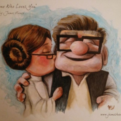 Pic of the Day: Han and Leia Pixar Style