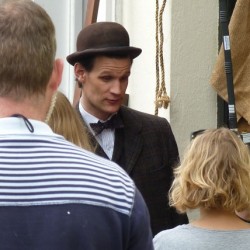 More Spoiler Pics From DOCTOR WHO Location Shoots Reveal Guest Appearances