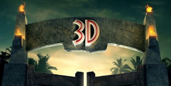 Jurassic Park 3D poster wide