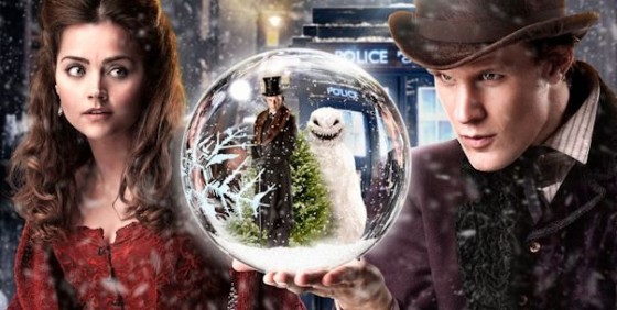 Doctor Who Xmas 12 Clara Doctor snowglobe close wide