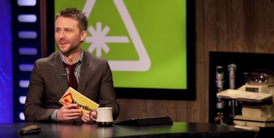 The Nerdist desk pic Hardwick