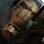 Iron Man 3 cracked helmet