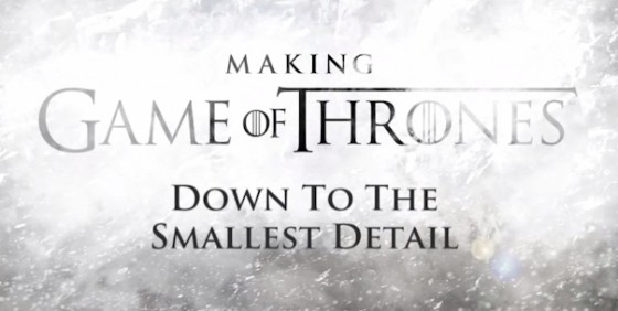 Game of Thrones s3 Making of title screen wide