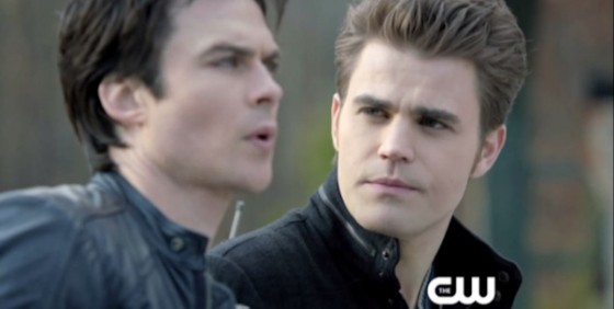 TVD s4 Damon Stefan closeup