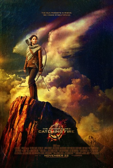 catching fire poster katniss cliff