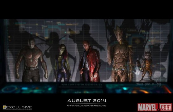 Guardians of the Galaxy cast concept art