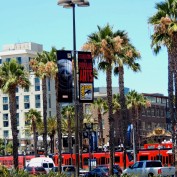 SDCC 2013 04 Signs and trolley