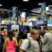 SDCC 2013 23 exhibit hall crowds and signs