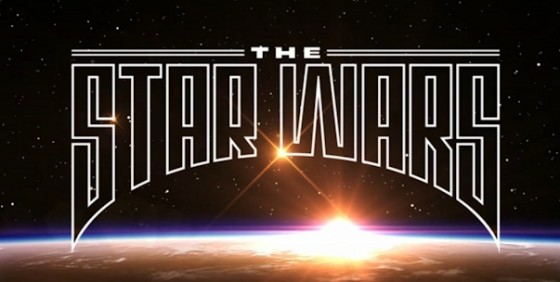 The Star Wars comic logo wide