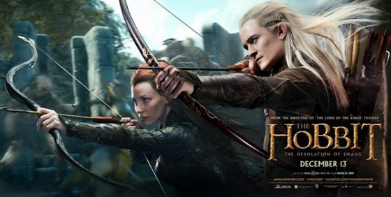 The Hobbit TDOS banner Tauriel Legolas wide