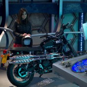 Doctor Who DOTD BBCA 011 Clara TARDIS motorcycle