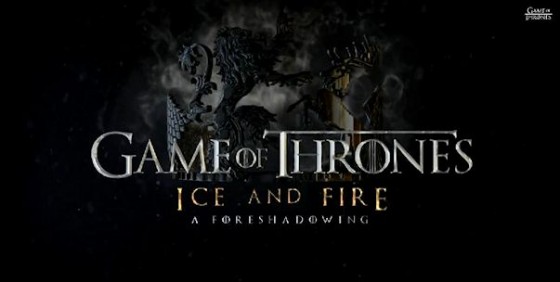 Game of Thrones s4 Ice and Fire logo wide