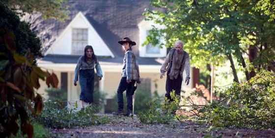 The Walking Dead Season 4B Carl walkers wide