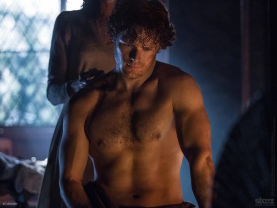 Outlander Jamie shirtless