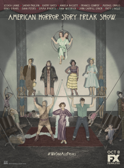 AMERICAN HORROR STORY: FREAK SHOW -- Pictured: Cast Art. CR: FX