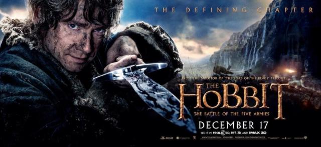 The Hobbit TBOTFA banner Bilbo sting