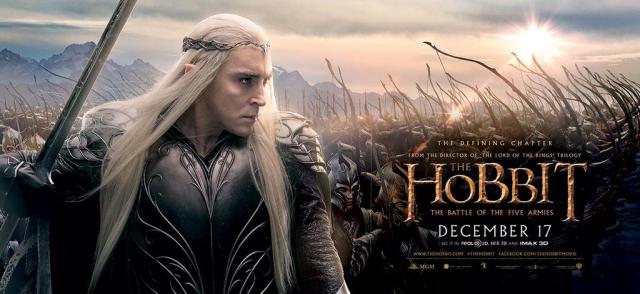 The Hobbit TBOTFA banner Thranduil