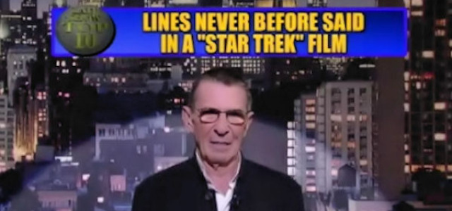 Leonard Nimoy Boldly Goes on Letterman