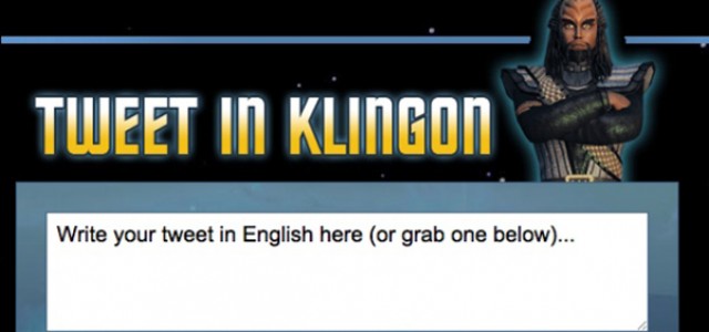 Tweet In Klingon!