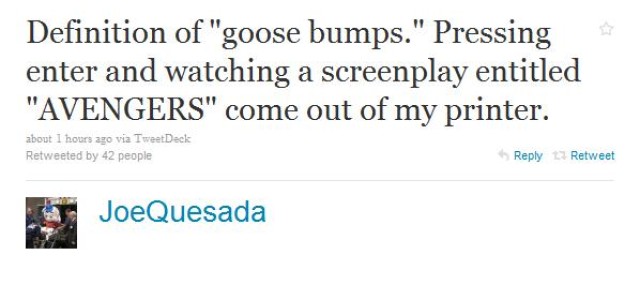 Quesada And Bendis Have AVENGERS Screenplay, Teasing Fans