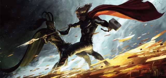 Marvel Releases New Captain America and Thor Movie Art, Plus A New Photo From THOR