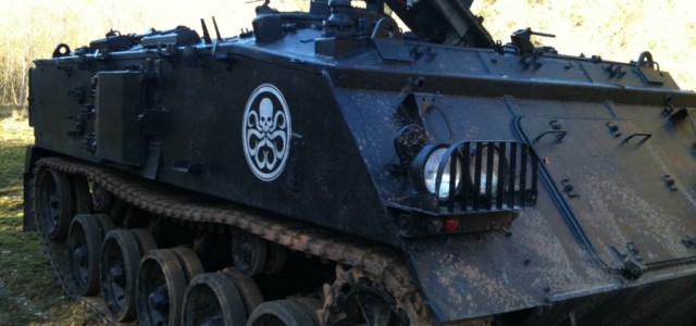 NEW Captain America Set Photos from the UK Are Rolling In HYDRA Tanks