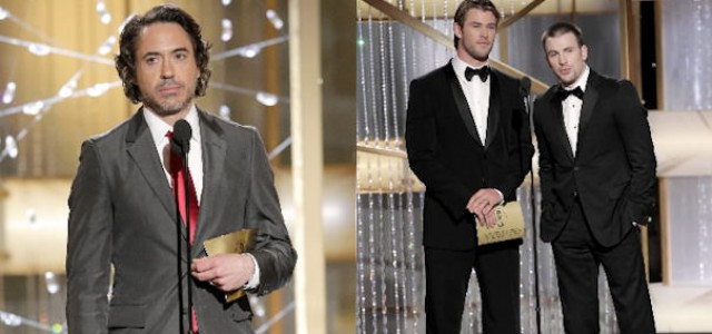 Robert Downey Jr. and Chris Hemsworth Talk About THE AVENGERS