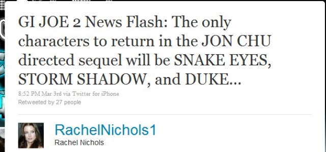 G.I. Joe 2: Release Date Confirmed; Only Three Characters from the Original To Return