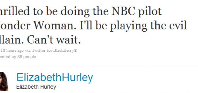 WONDER WOMAN: Elizabeth Hurley Cast As Villain In New TV Series