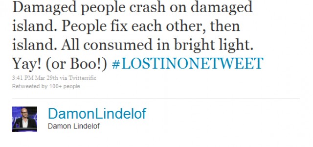 Damon Lindelof Wraps Up LOST In 140 Or Less – #LostInOneTweet
