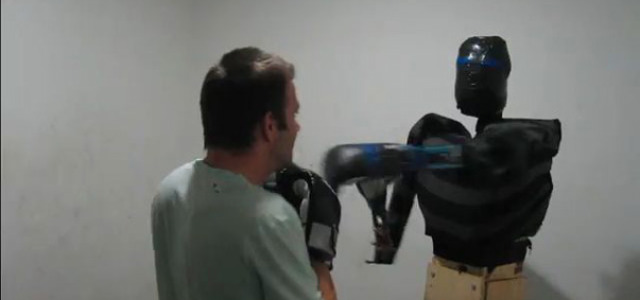 Guy Builds Himself a Rock ‘Em Sock ‘Em Robot