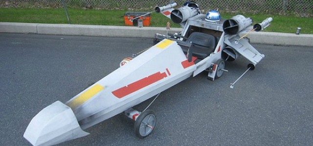 Man Builds X-Wing Box Car, Races Into Our Hearts