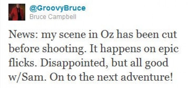 Oz: The Great and Powerful – Bruce Campbell Nixed from the Film